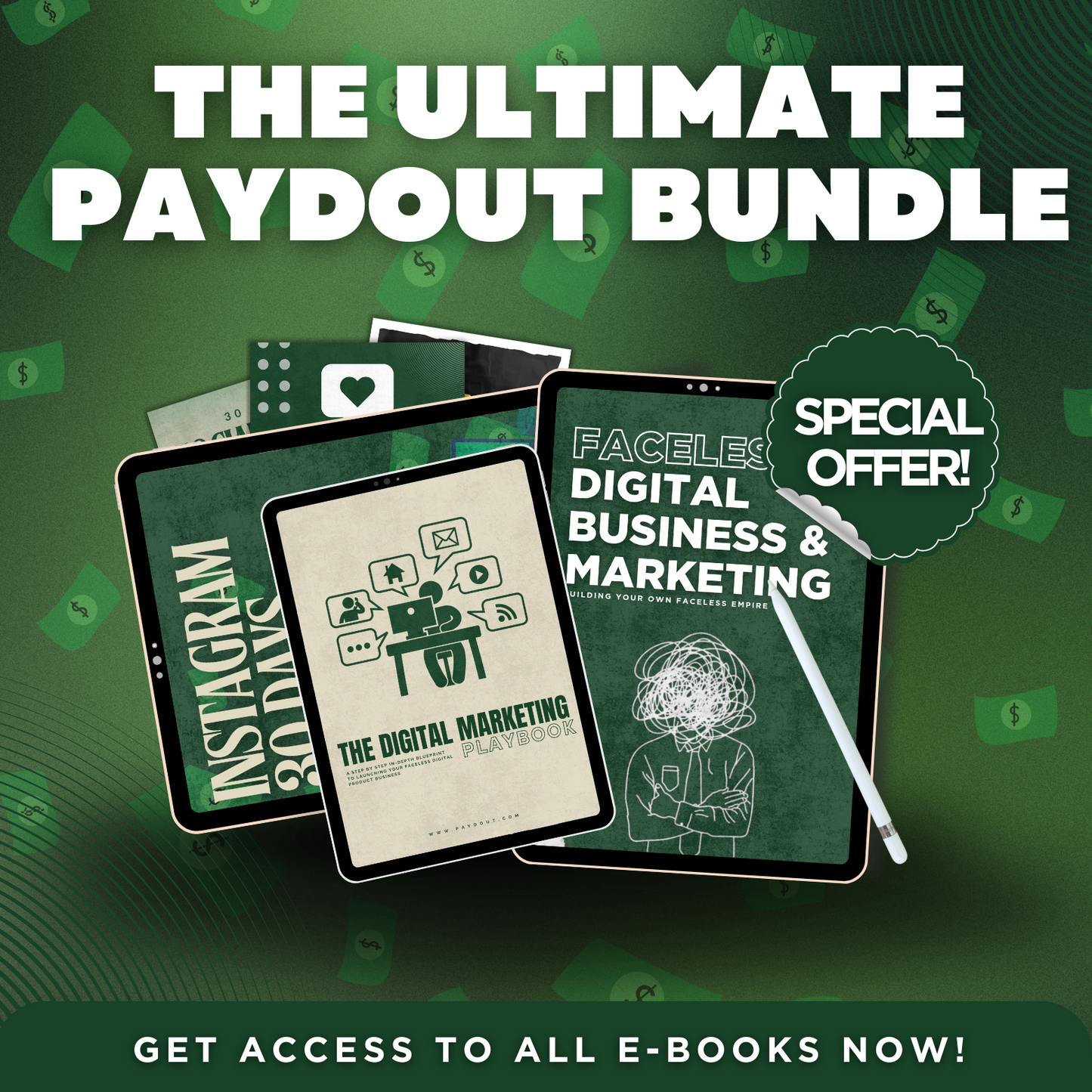 The Ultimate Digital Business Bundle: Complete Social Media, Faceless Content, Marketing & Passive Income Guides