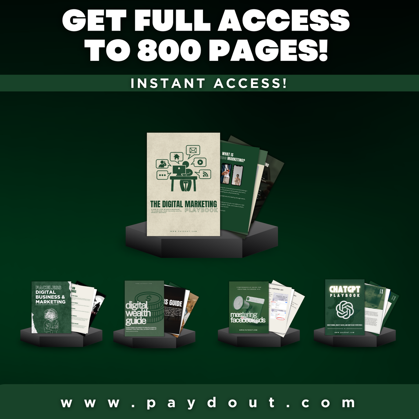 The Ultimate Digital Business Bundle: Complete Social Media, Faceless Content, Marketing & Passive Income Guides