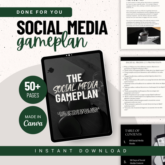 Social Media Gameplan